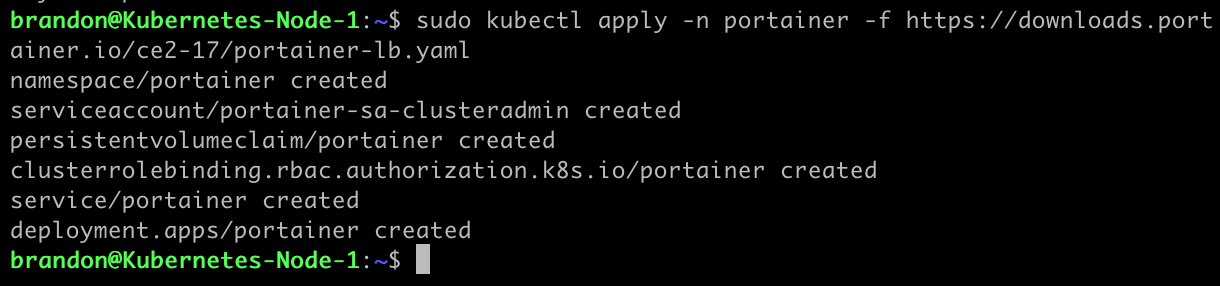 Deploying Portainer in K3S