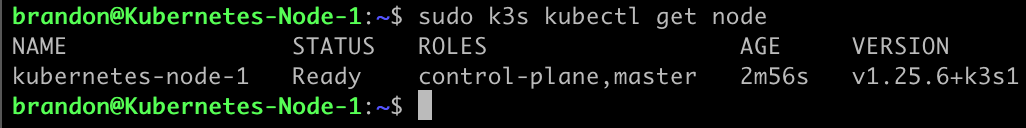 Getting K3S Node Status