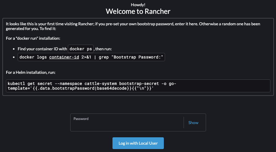 Get Boostrap Password