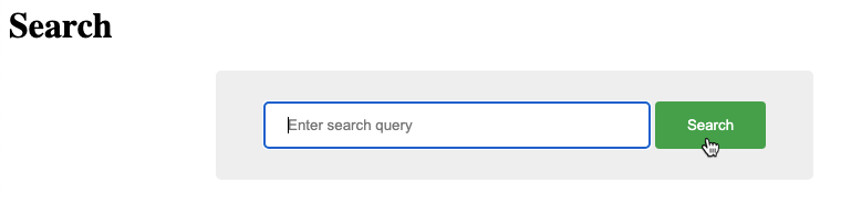 Search Page With CSS