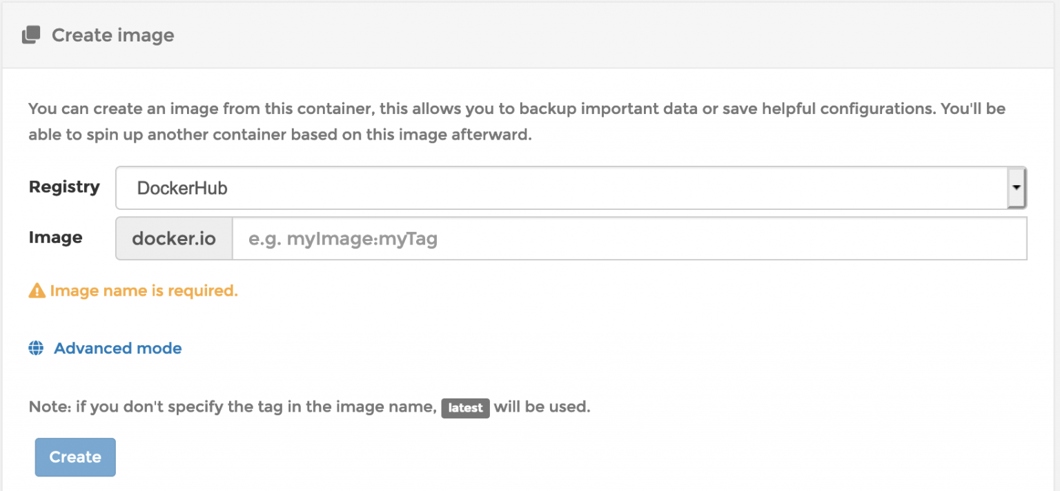 Portainer-Create-Image