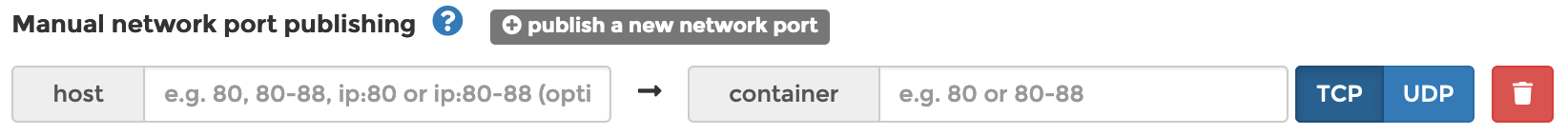 Portainer-Manual-Port-Mapping