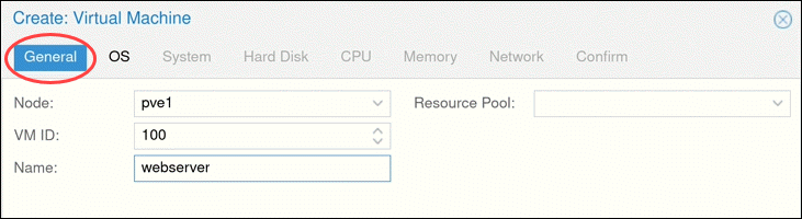 Adding General Information for ProxMox Virtual Machine