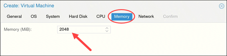 Configure Memory for Virtual Machine