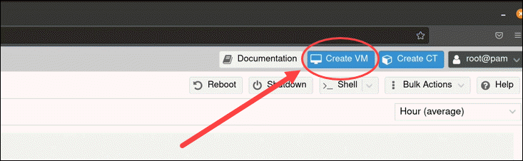 Create VM in ProxMox VE