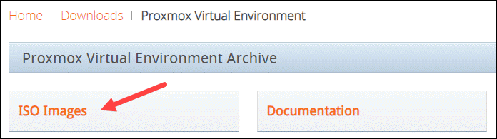 ProxMox ISO Image