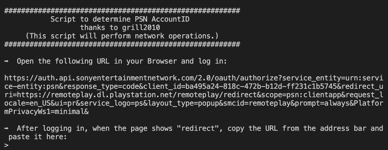 First Prompt of PyScript