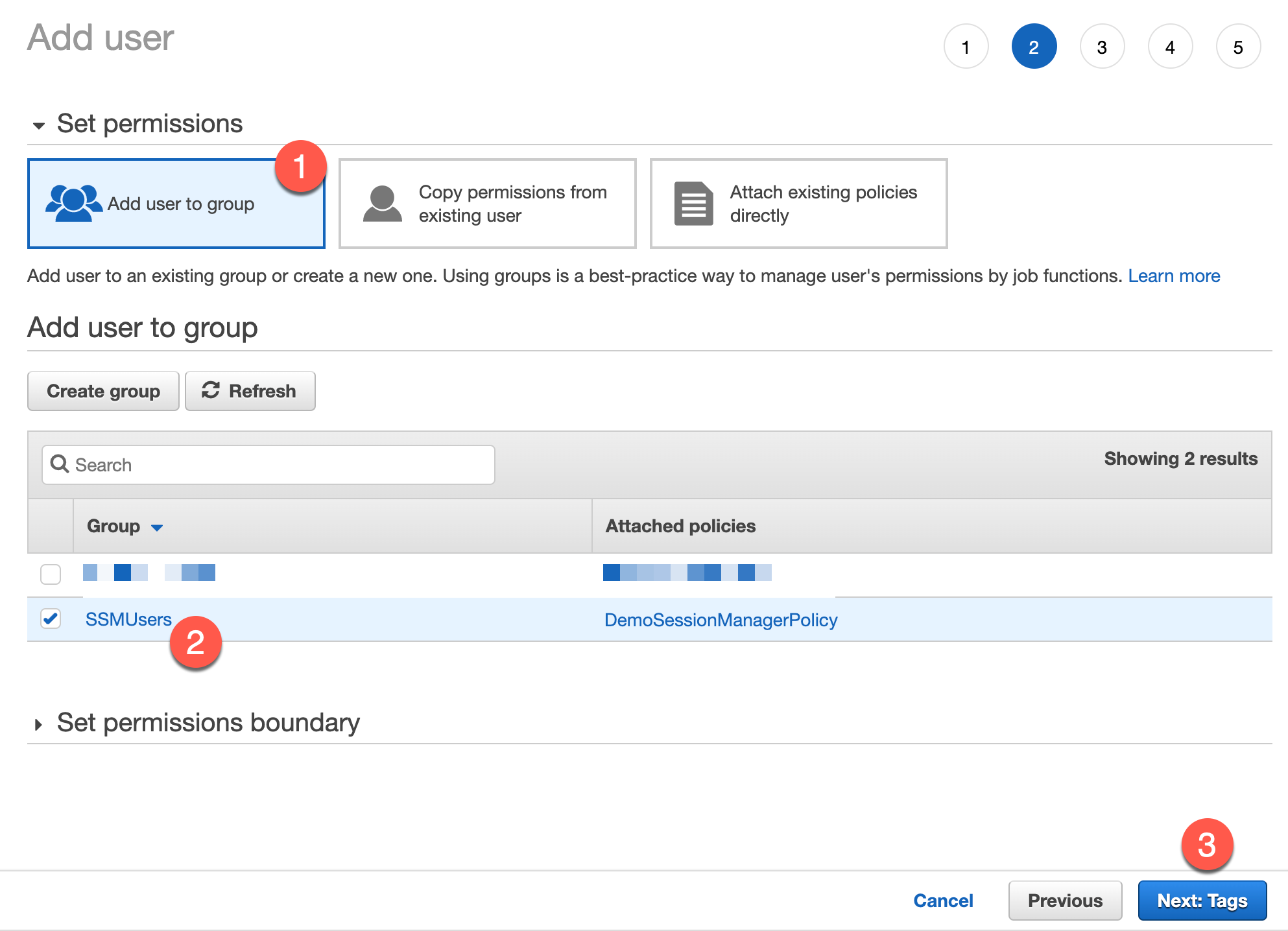 Add IAM User to Group